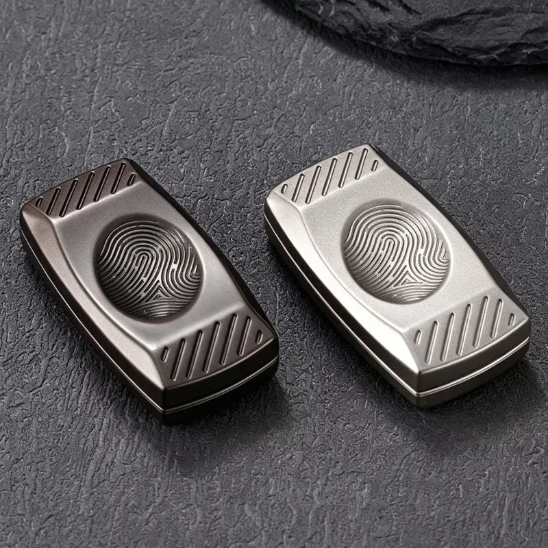Fingerprint Metal Magnetic Haptic Slider Quiet ADHD Anxiety Stress Relief Toys Gifts For Adults Cool EDC Gadgets Office Fun