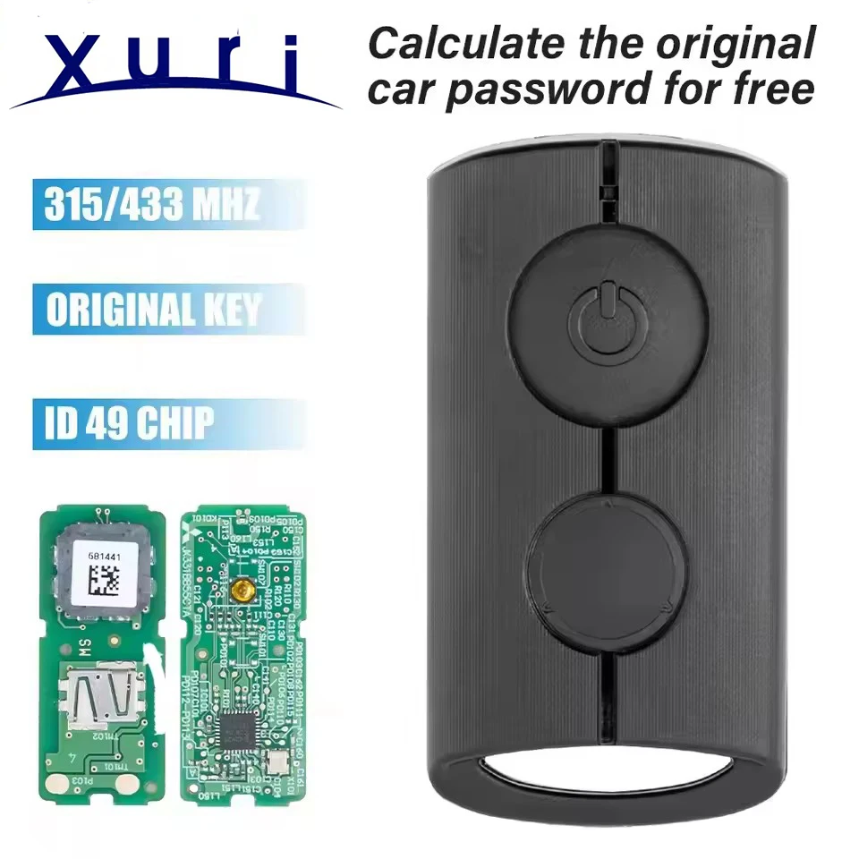 

Оригинальный ключ дистанционного управления для мотоцикла Xuri World, подходит для YAMAHA XMAX XMAX300 NVX NVX155 AEROX JAUNS QBIX ID49 Chi315/433 МГц
