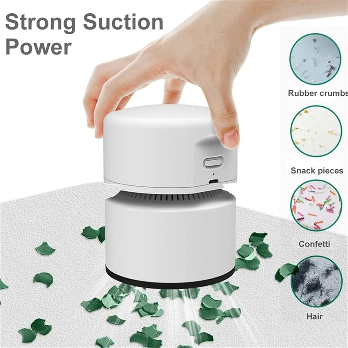 Mini Vacuum Cleaner,Small USB Office Home Portable Mini Wireless Handheld Cleaner Desktop Vacuum Cleaner