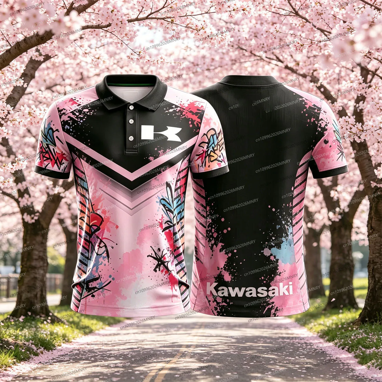 

Summer Man polo shirt Kawasaki tshirt Motocross T-shirt men Quick Drying Cycling Suit Women tshirt Sleeved Top Men clothing
