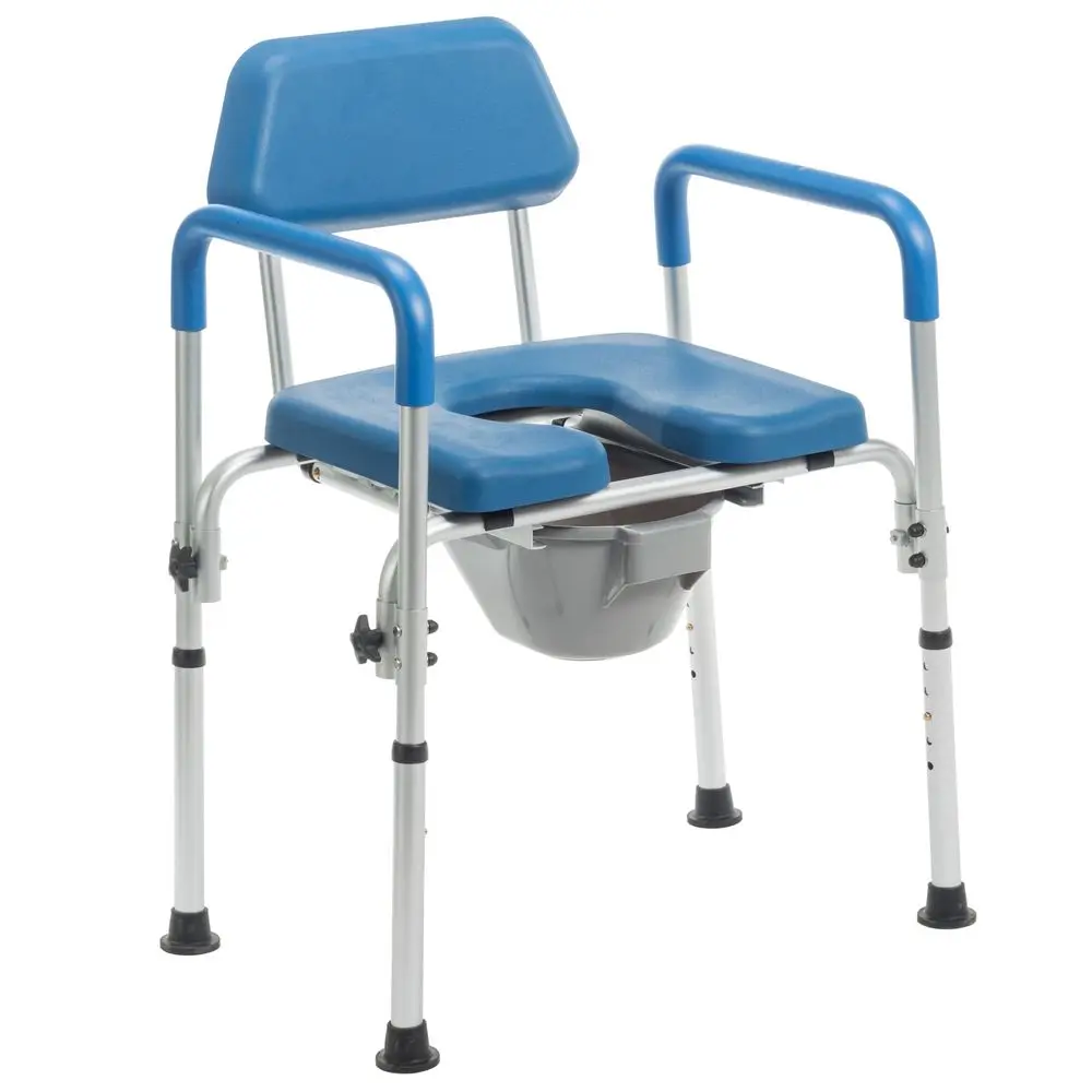 

SoftSecure 3in1 Commode Chair 3in1 Bathroom Chair with Microban Bedside Commode Chair for Toilet with Arms amp Pail Elevated To