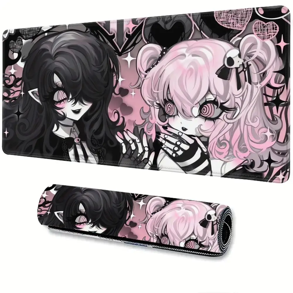 

Mouse Pad Laptop Gaming Extended Desk Mat PC Kawaii Gamer Cabinet Mousepad XXL Angel Anime Sexy Girls Keyboard Rug Pink Carpet