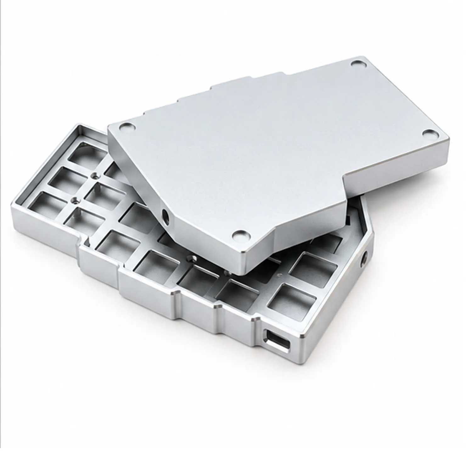 Corne 46-Key Split Ergonomic Mechanical Keyboard CNC Anodized Aluminum Metal Replacement Case DIY Keyboard Case