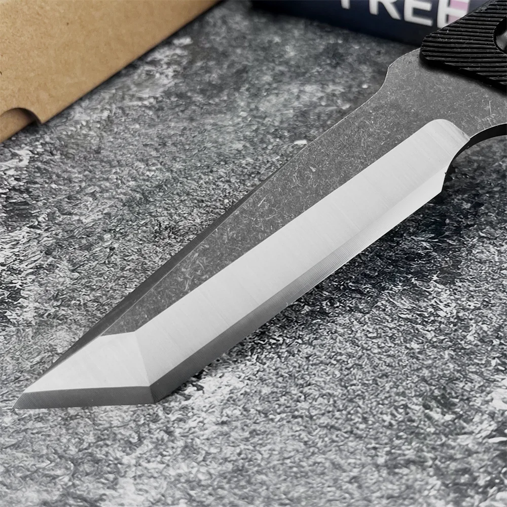 جديد أربعة جوانب مائل مستقيم سكين شفرة مثبتة التكتيكية الإنقاذ جيب المدمجة تصميم الصيد الصيد EDC أدوات إنقاذ