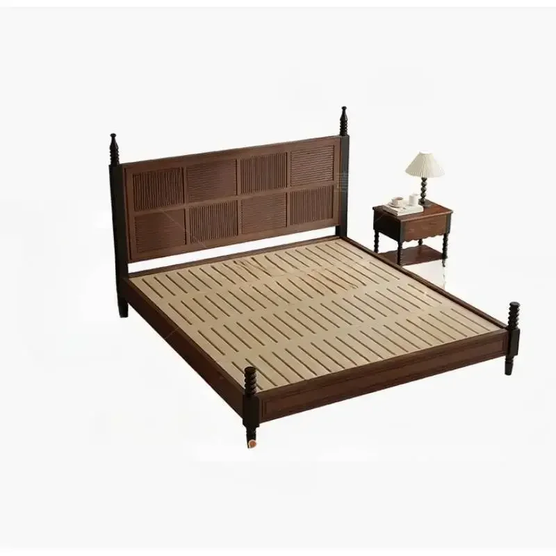 Display Nordic Double Bed Headboard Elegant Platform Frames Beds Living Room Nightstands Double Muebles Commercial Furniture
