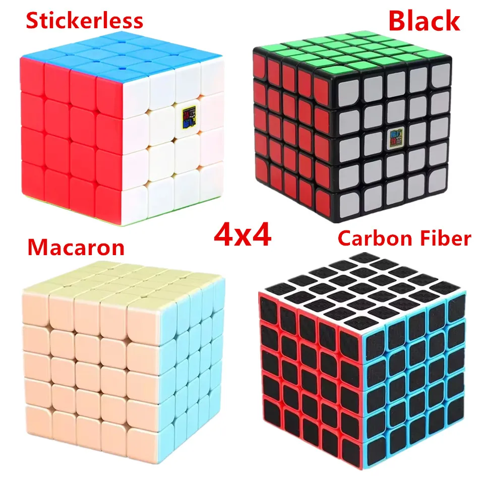 4x4 Cube Moyu Meilong 4x4 Magic Speed Cube Stickerless 4x4 Professional Fidget Toy Meilong 4 Cubo Magico Puzzle Children's Gifts