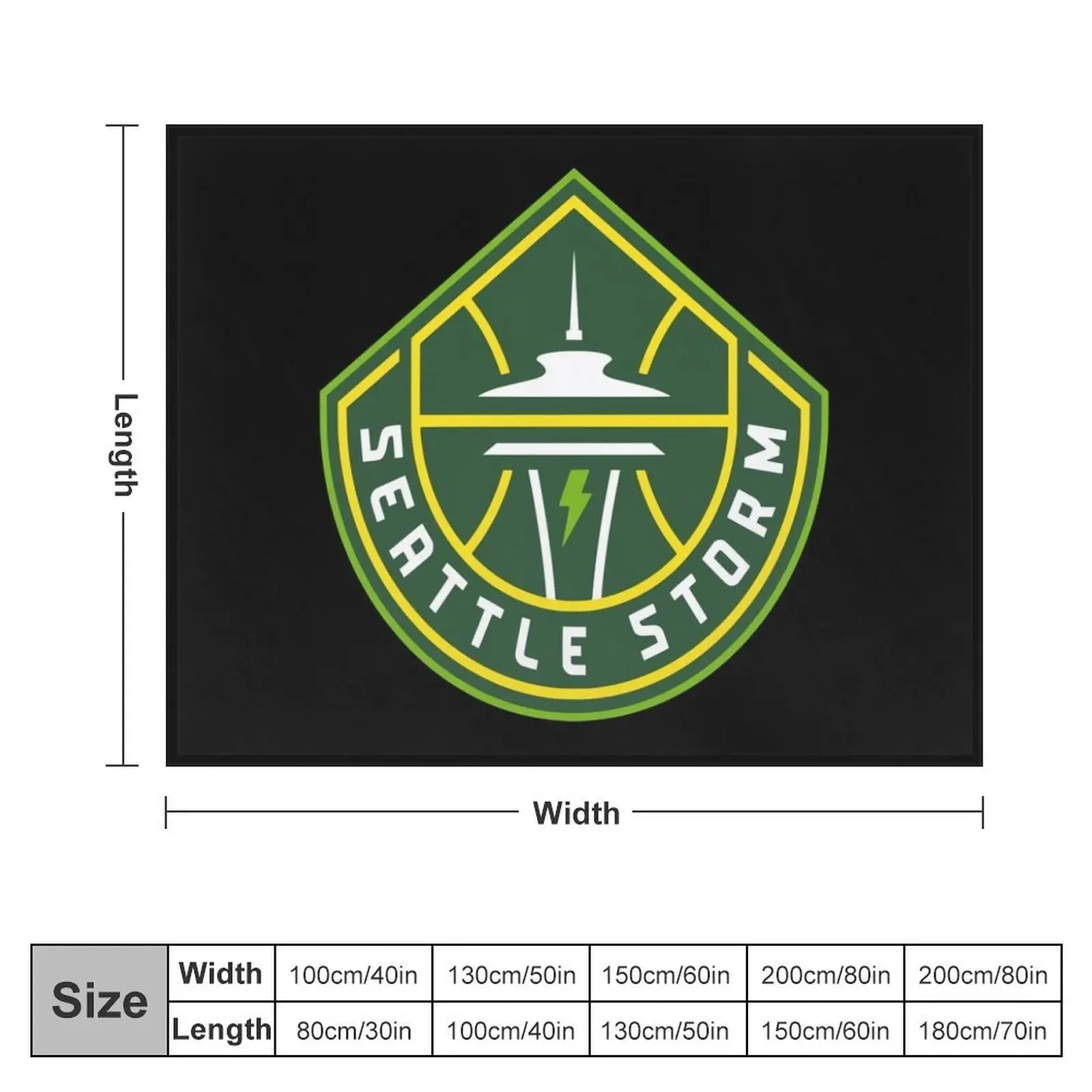 Seattle storm Throw Blanket Extra Large Throw Luxury Brand Bed linens Sleeping Bag Blankets