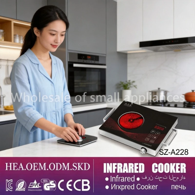 

110V 220V Smart Built In Electric Ceramic Cooktop Multifunctional Household Kitchen Heating Hob For Home Cooking