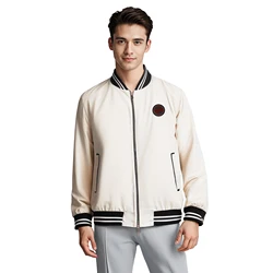 Men's Jacket O Neck Zipper Design Baseball Jackets Pocket Casual Tops Fashion Men Coats Outwear Autumn Winter Loose Jackets