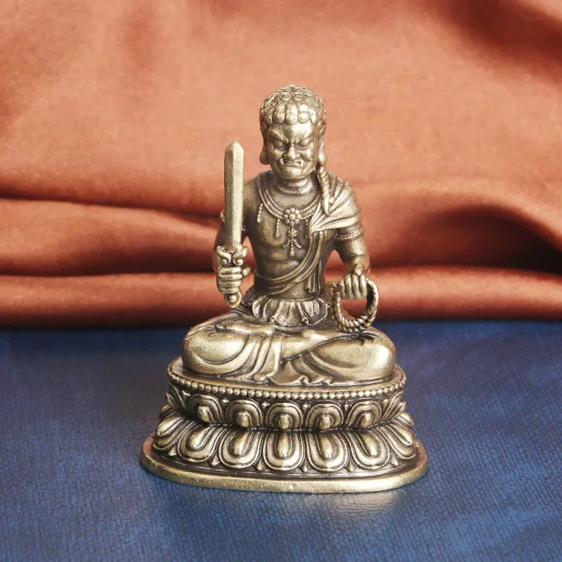 Brass Fudo Buddha desktop ornament bronze sculpture consecrated deity crafts