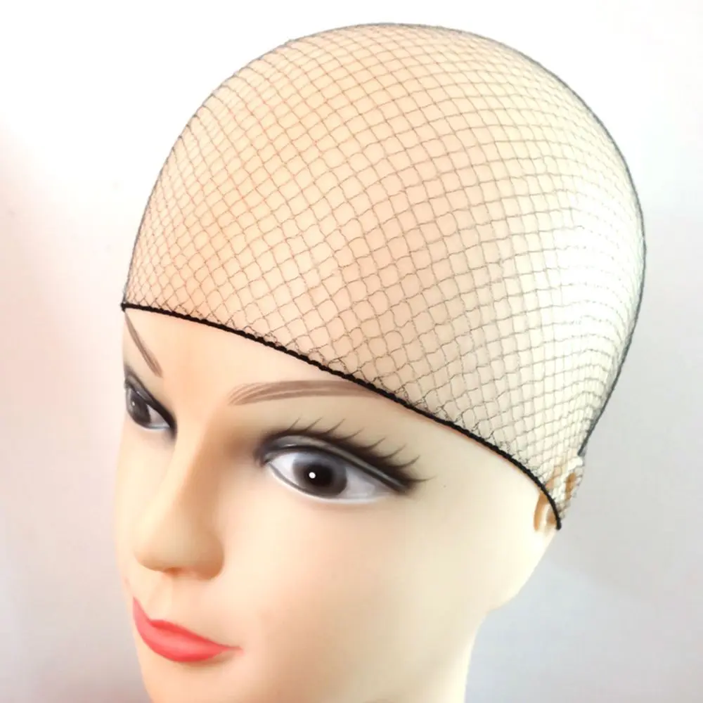 Accesorios de baile de malla con borde elástico desechable, red deportiva para el cabello, gorro de peluca, redecilla Invisible para peinar el cabello