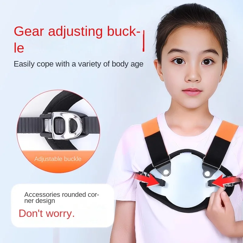 Children's Chicken Breast Corrector,Kids Funnel Chest Vest Rib Eversion Fixation Strap,Postoperative Thoracic Rib Fixation Brace