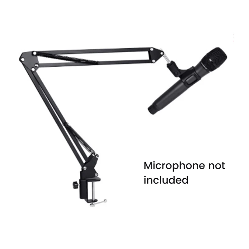 

SYDS Adjustable Desktop Microphone Stand Folding Arm Mic Mount 180° Extendable Bracket