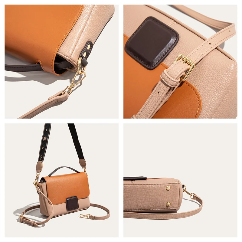 Women's Trend PU Leather Shoulder Bags Soft Waterproof Ladies Versatile Simplicity Travel Handbags Female Retro Crossbody Bags