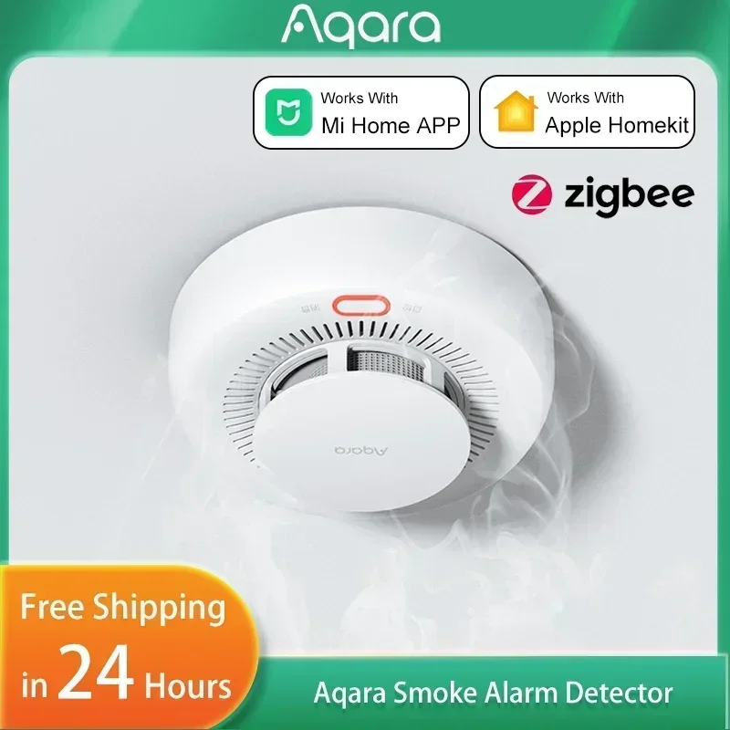 ใหม่ล่าสุด Aqara Smoke Alarm เครื่องตรวจจับก๊าซธรรมชาติที่มีความไวสูงการเชื่อมโยงอัจฉริยะ Smart Home Security สําหรับ Xiao mi mi Home APP