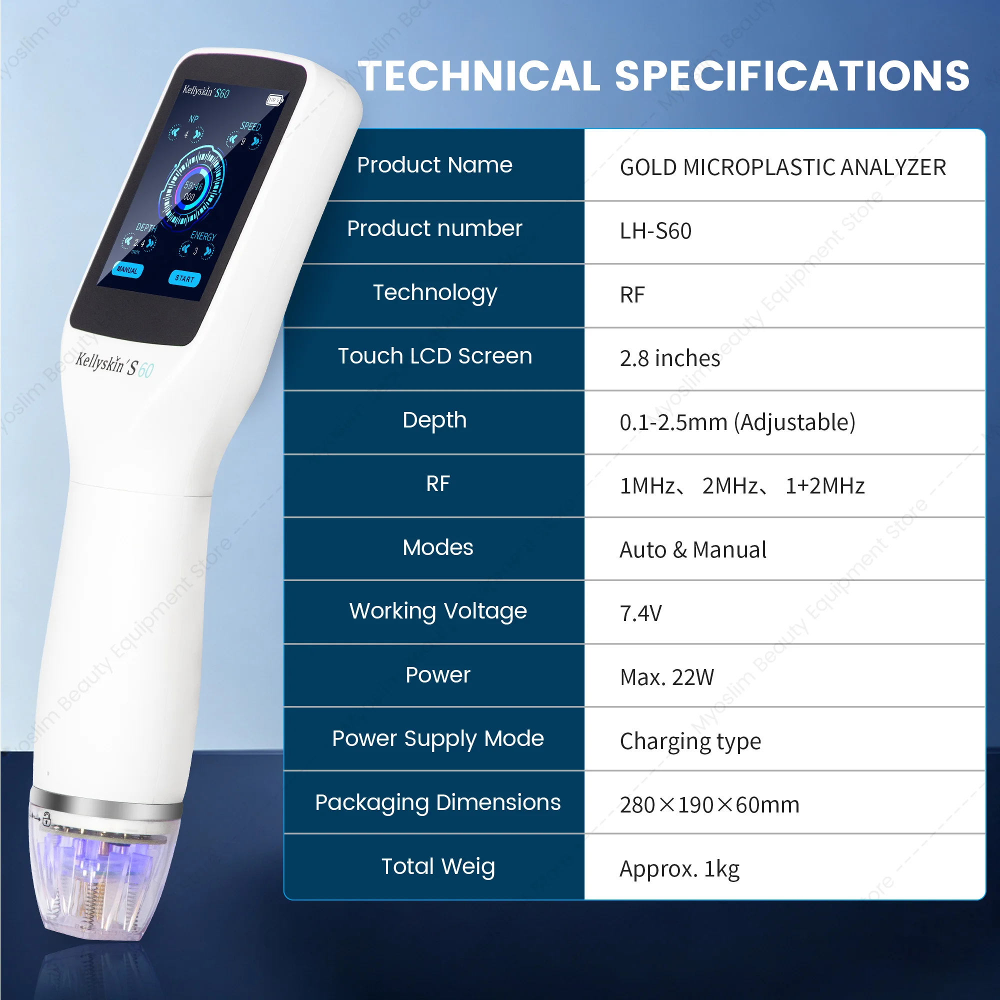 Dot Matrix Skin Rejuvenation Machine 2.5mm Deep Penetration Anti‑Aging Skin Tightening Wrinkle Remove SPA Salon Facial Device