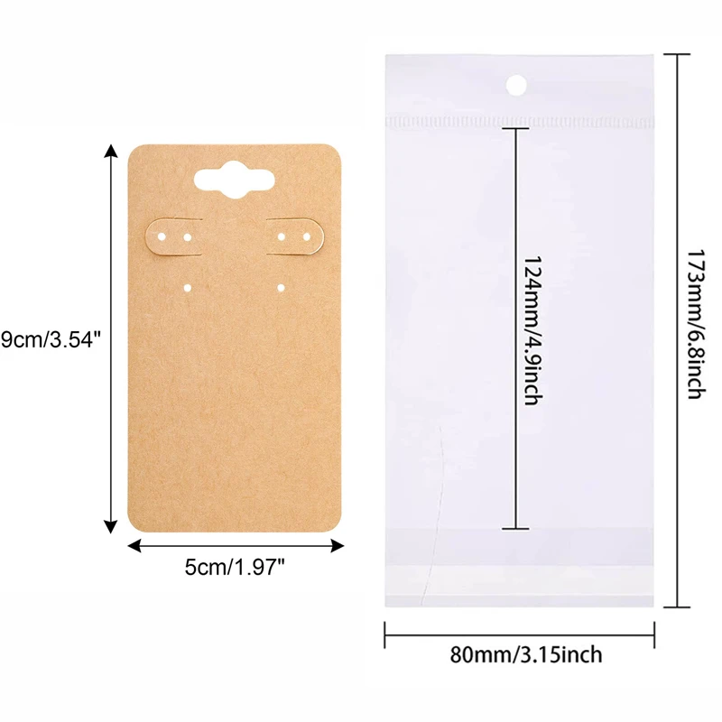 Variant: 5x9cm kraft 6hole