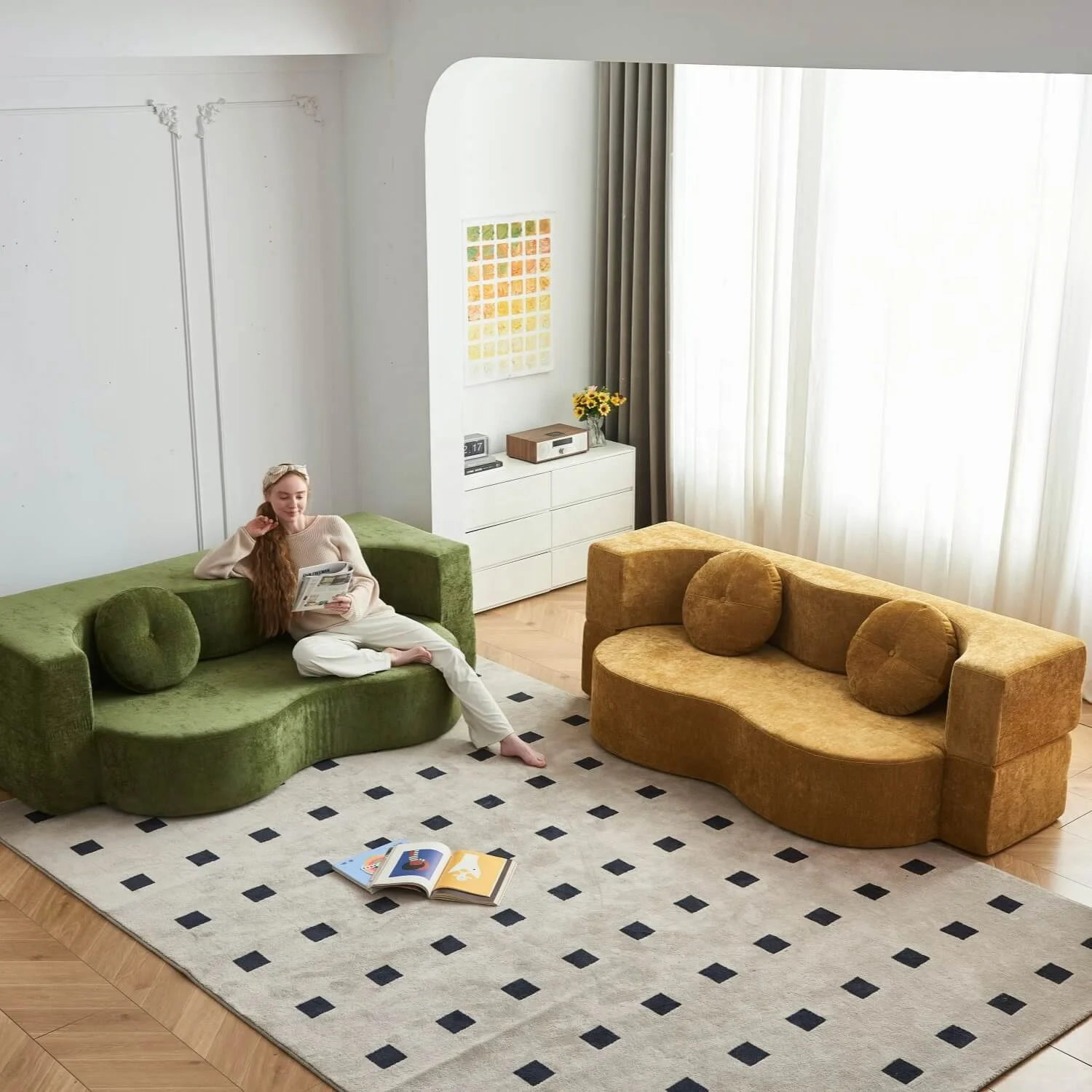 *-/ New Luxury Compressed Vacuum Sofa Set Minimal Packaging Volume Living Room Furniture Compressed Sofa With Sponge Filling