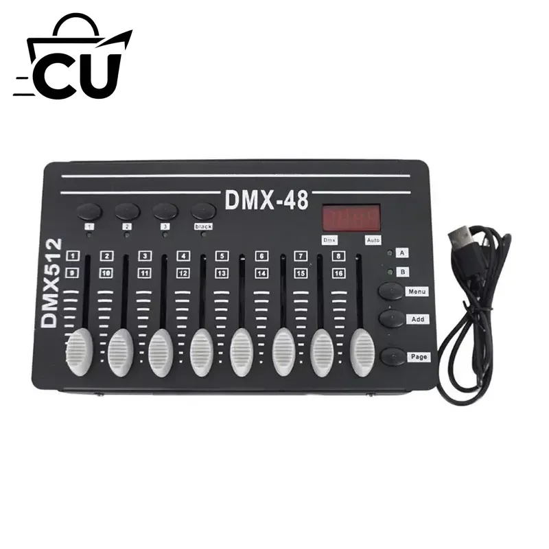 DMX-48 Portable Digital Console DMX Controller Stage Lighting Effect Controller