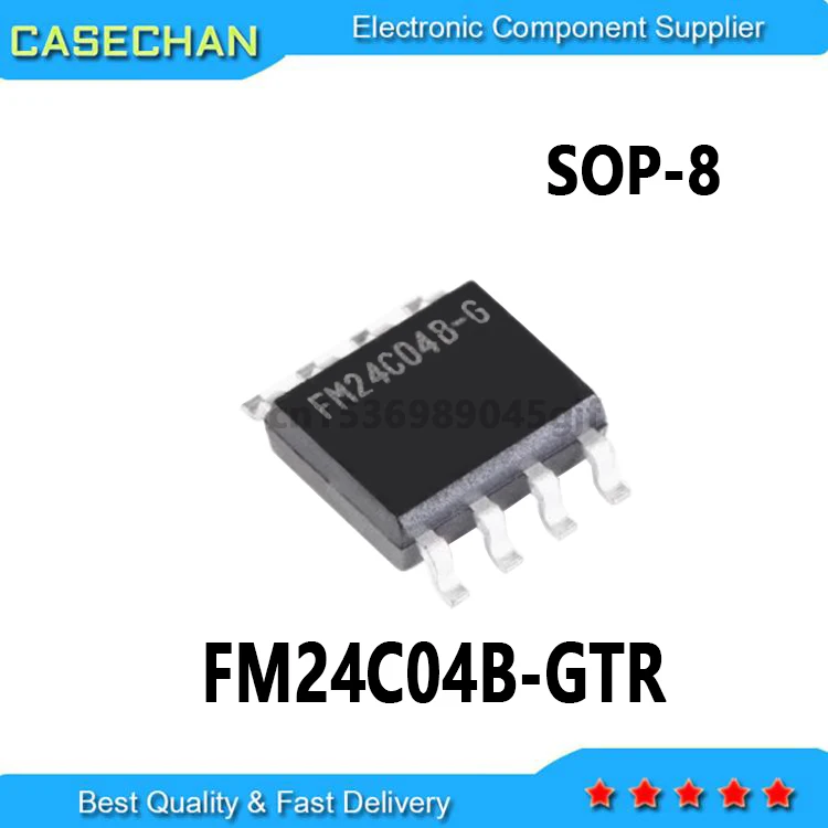 1PCS New and Original FM24C04B-G FM24C04B-GTR  4Kbit FROM SOP8