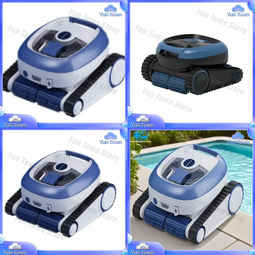 Wireless Pool Cleaning Robot for Automatic Underwater Debris Suction Machine Efficient Smart Swimming Pool Vacuum Cleaner