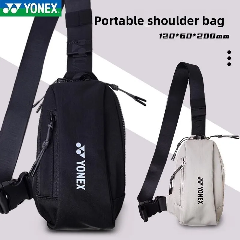 YONEX BA323CR Badminton Sling Crossbody Bag Multi-functional Sports Casual Chest Waist Bag Portable Outdoor Training Storage Bag