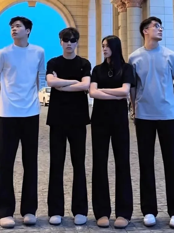 

Мужские летние брюки Cleanfit American Style: свободные повседневные брюки-клеш в уличном стиле