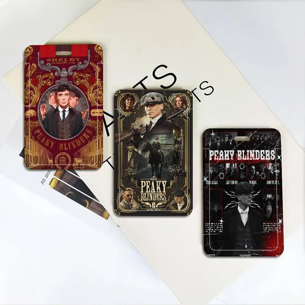 Cool P-Peaky Blinders Badge Holder Lanyards Keychain Women New Cartoon Card Holders Neck Straps Student Credential For Gift
