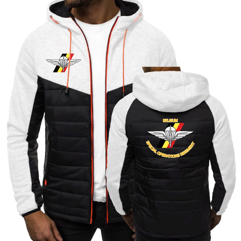 New Style 2026 Spring And Autumn Men's Hoodies Belgium Special Forces Special Operations Regiment Logo Print Premium Coat Jacket