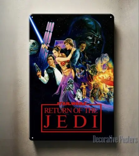 1p,Return Of The Jedi Movie Metal Poster - Tin Sign - Size: 20x30cm