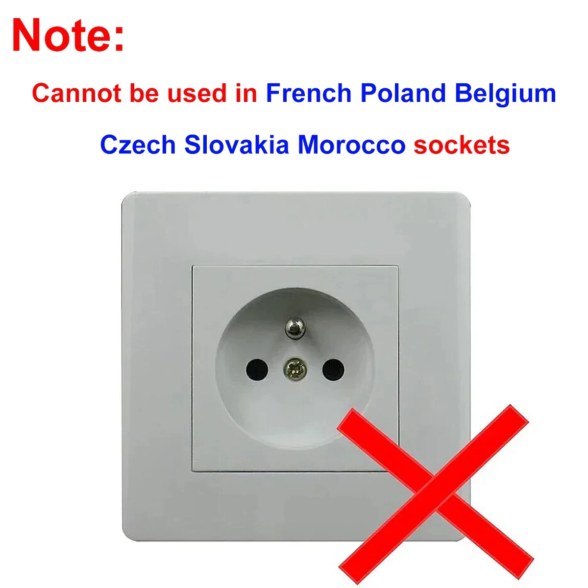 European Conversion Plug Socket With ON/OFF Switch EU Standard Expansion Power Adapter Socket Extension Plug Converter Adaptor