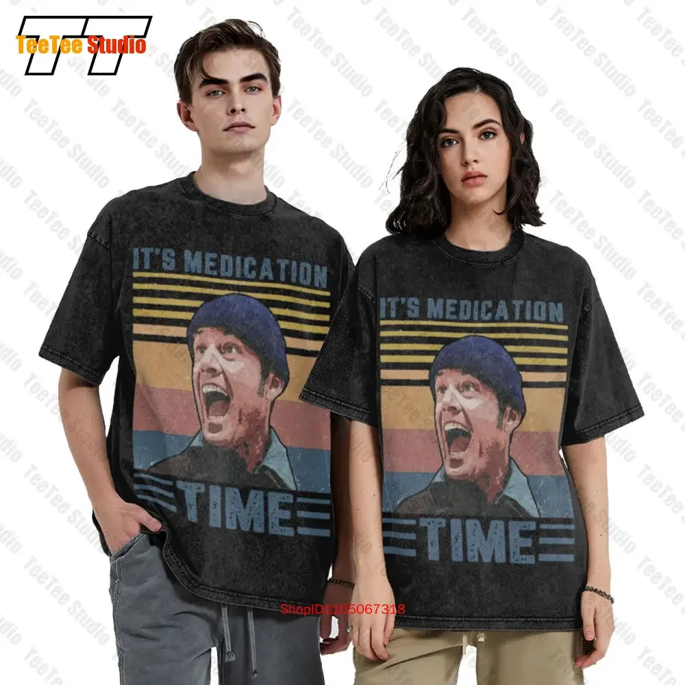 Its Medication Time One Flew Over The Cuckoos Nest T Shirt For Men Oversized T-Shirt IGEU