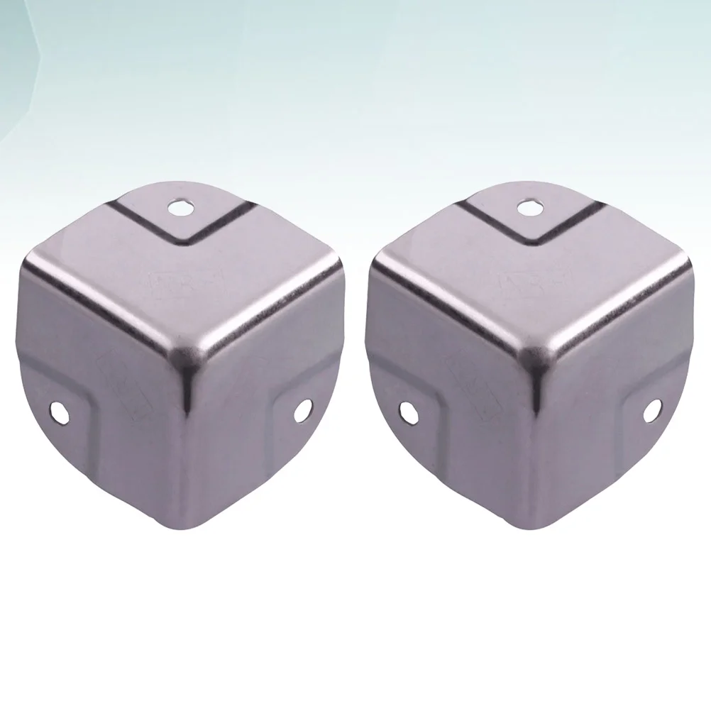 4Pcs Stainless Steel Table Corner Guard Elegant Angel Shape Protector for Storage Box Couches Ottomans Decorative Use