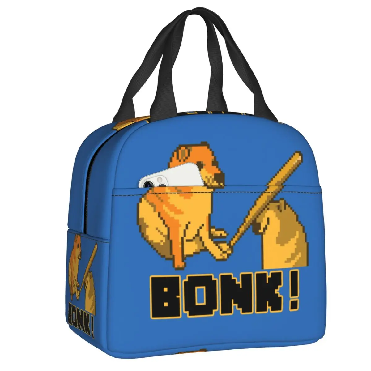 

Cheems Bonk Meme Insulated Lunch Bag for Women Shiba Inu Dog Portable Thermal Cooler Lunch Box Work School Food Tote Bags