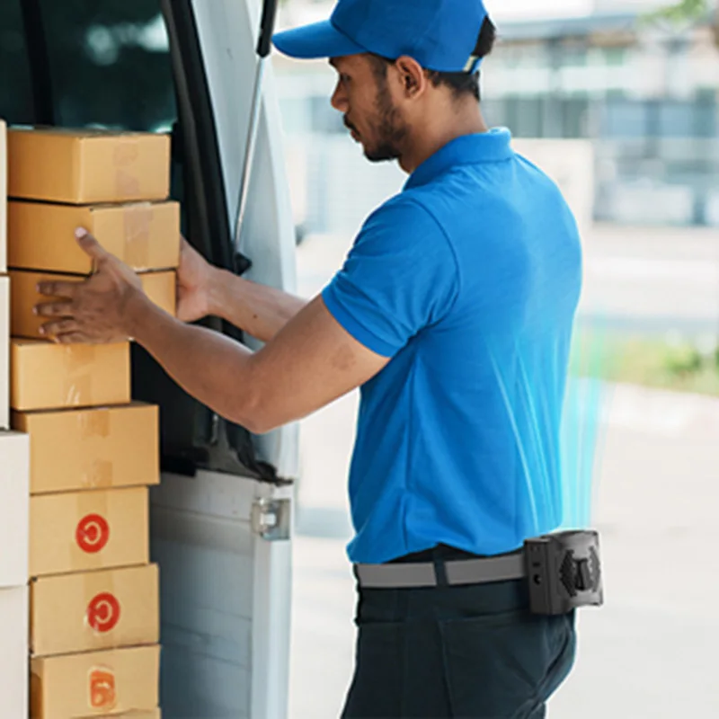 Portable Waist Fan 13000 RPM USB Rechargeable Wearable Belt Body Fan 4-Speed 22H Cooling With Flashlight Summer Cool Tool