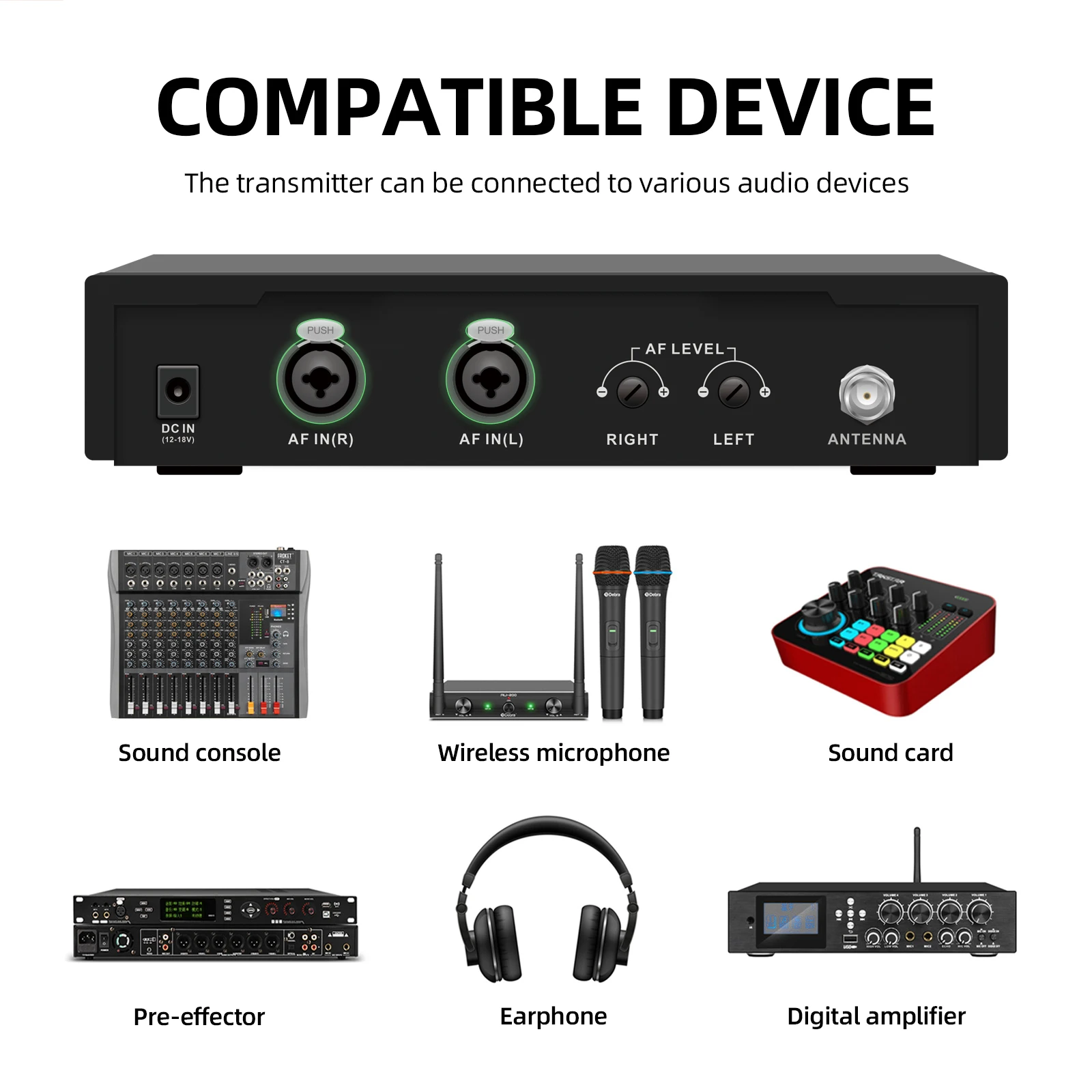 IEM-610 UHF เครื่องวัดความดันลมยางอินเอียร์ไร้สาย80ม. 530-580เมกะเฮิรตซ์สำหรับการแสดงเวทีการบันทึกวงดนตรีมือกลองโบสถ์