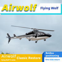 Airwolf Fw450 Simulation Gps Beidou Positioning Return Military Armed Combat Helicopter 10 Channel Remote Control Model