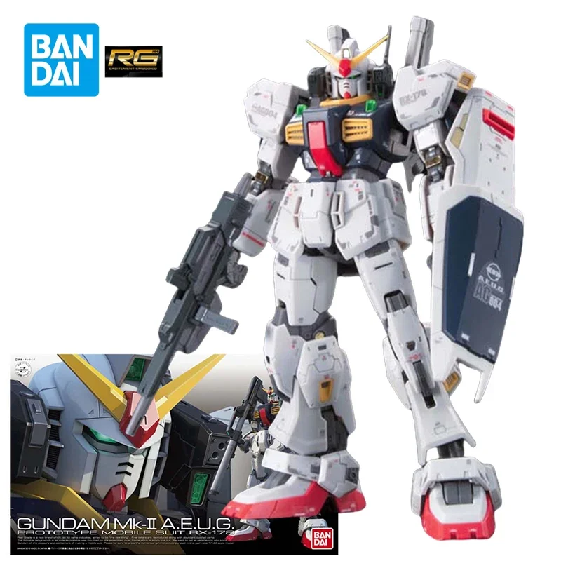 Bandai RG 1/144 Mk 2 AEUG Action Figure Mobile Suit Gunpla Gundam Model Kit Anime Figures Toys for Boys Children's Gifts