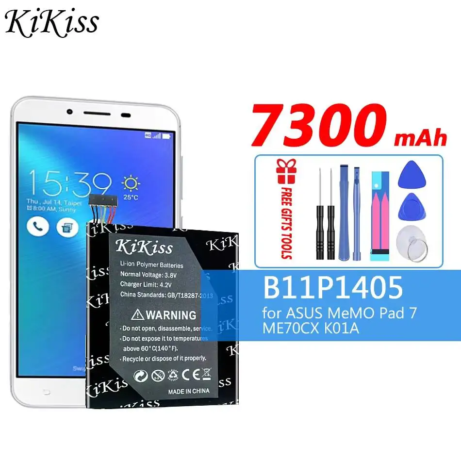

For Asus Memo Pad 7 ME70CX K01A Tablet Battery B11P1405 7300mAh Long Lasting Reliable Power Supply