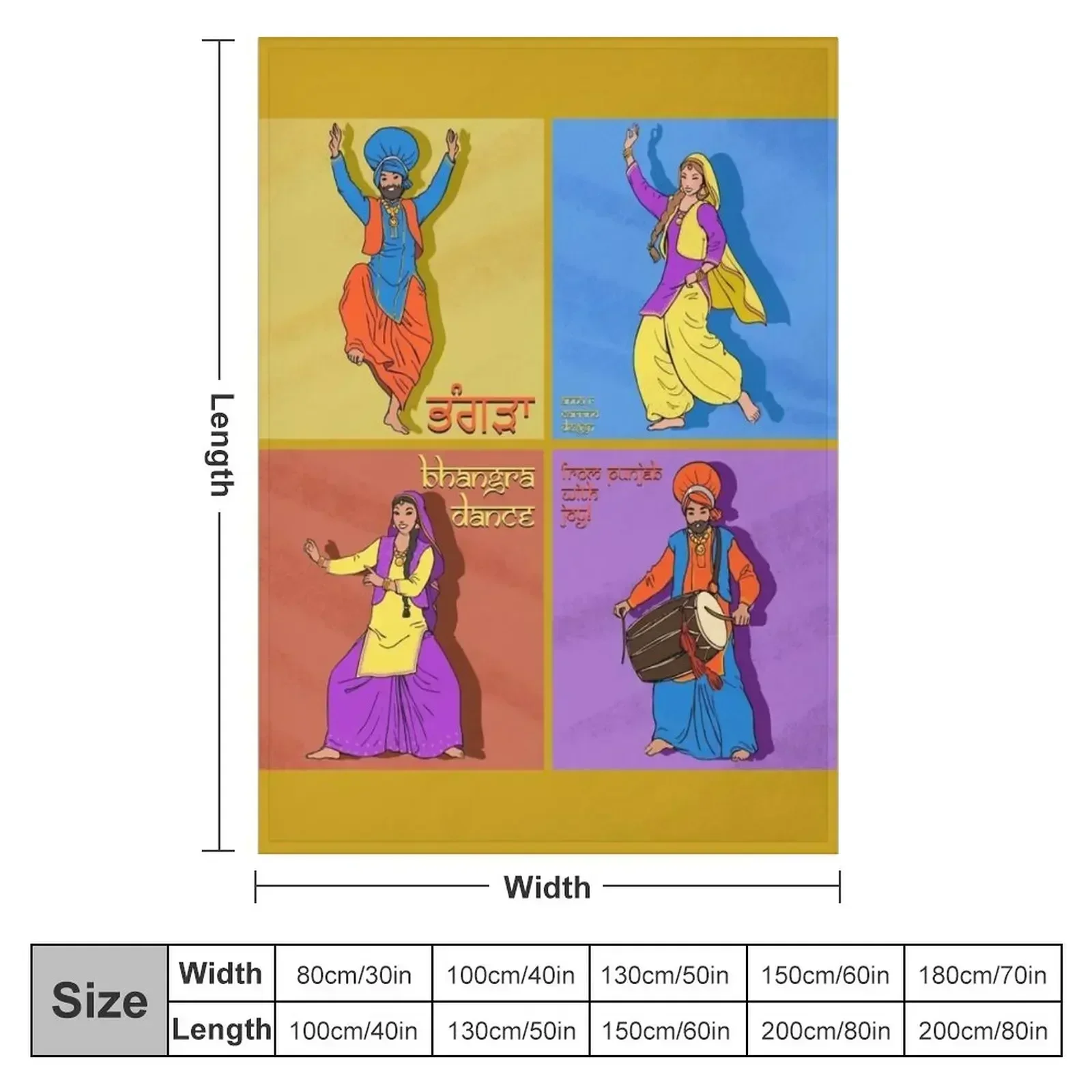 Bhangra dance Throw Blanket Warm Quilt for sofa For Baby Picnic Luxury Throw Blankets