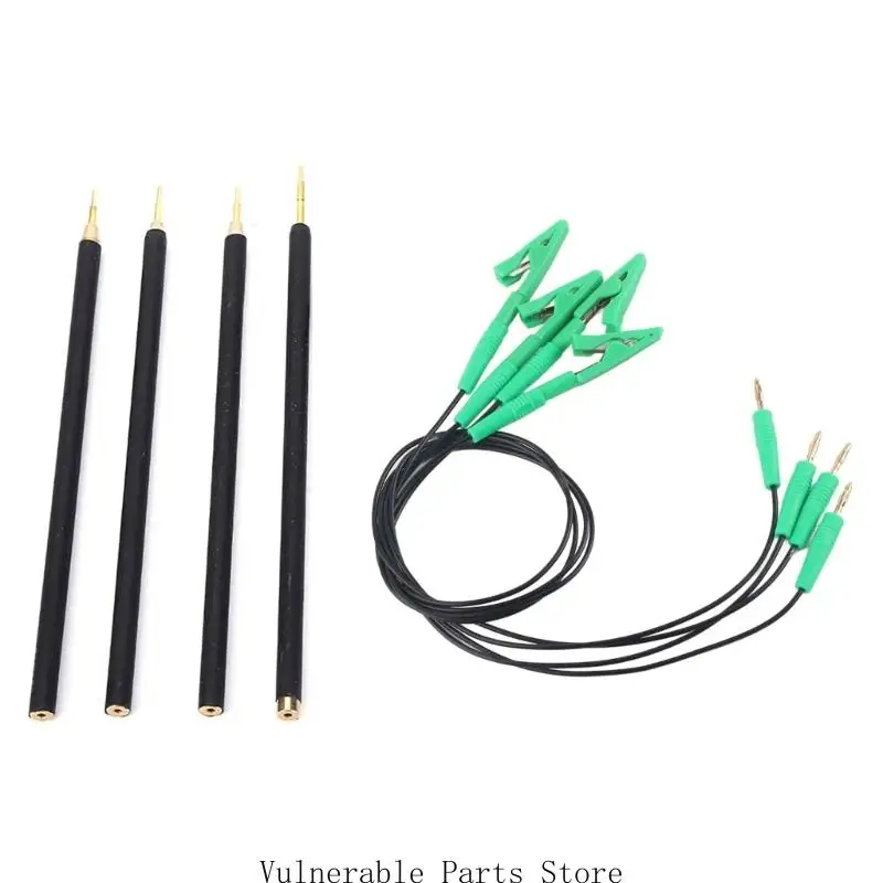 D0UC ملحقات برمجة السيارات 4 قطعة قلم مسبار معدني مع دبوس استبدال الإطار LED لـ KESS FGTECH BDM100 KTM100 CMD