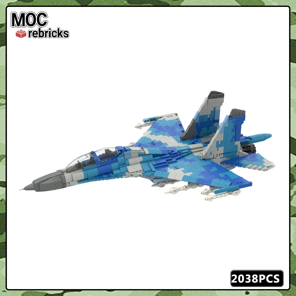 

WW2 Military Series MOC Bricks Soviet Fighter Aircraft With Missile Building Block Model Set Boys Toys Hobbies Birthday Gifts