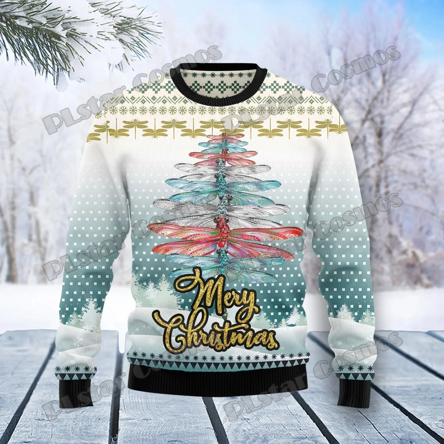 PLstar Cosmos Cute Dachshund 3D Printed Fashion Men's Ugly Christmas Sweater Winter Unisex Casual Knit Pullover Sweater MYY34