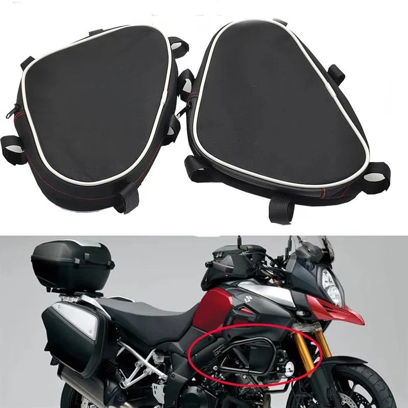 Waterproof Bag Repair Tool Placement Bag For Suzuki V-Strom 650 DL650 Vstrom650 Vstrom 650 Motorcycle Frame Crash Bars