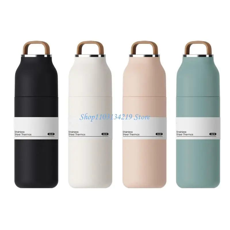 N5KC Vacuum Insulated Bottles for Home Office Traval with Splashing Proof Press Lid