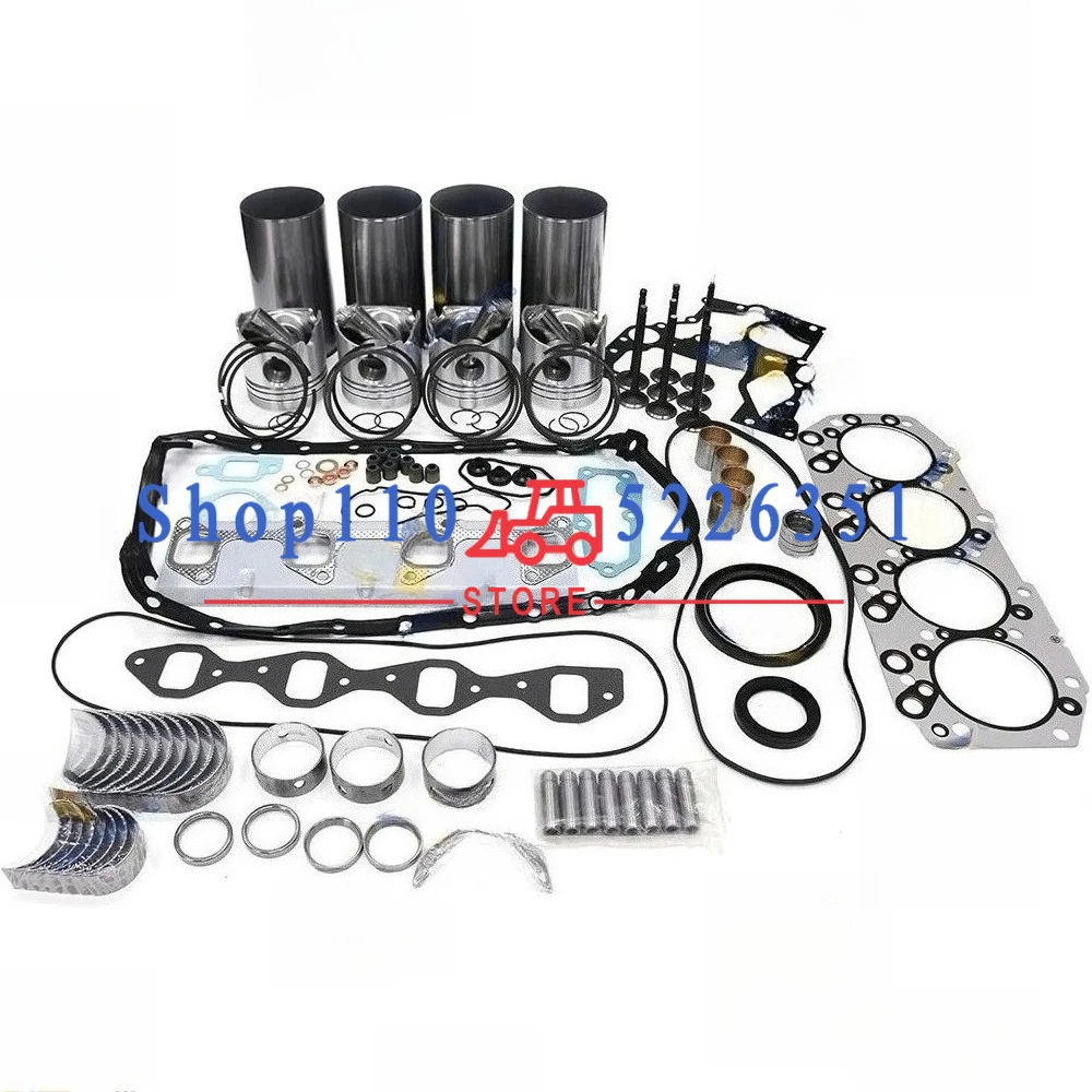 

4JB1 Engine Overhaul Rebuild Kit Piston And Piston Rings Cylinder Liner Full Gasket Set 6060 7117