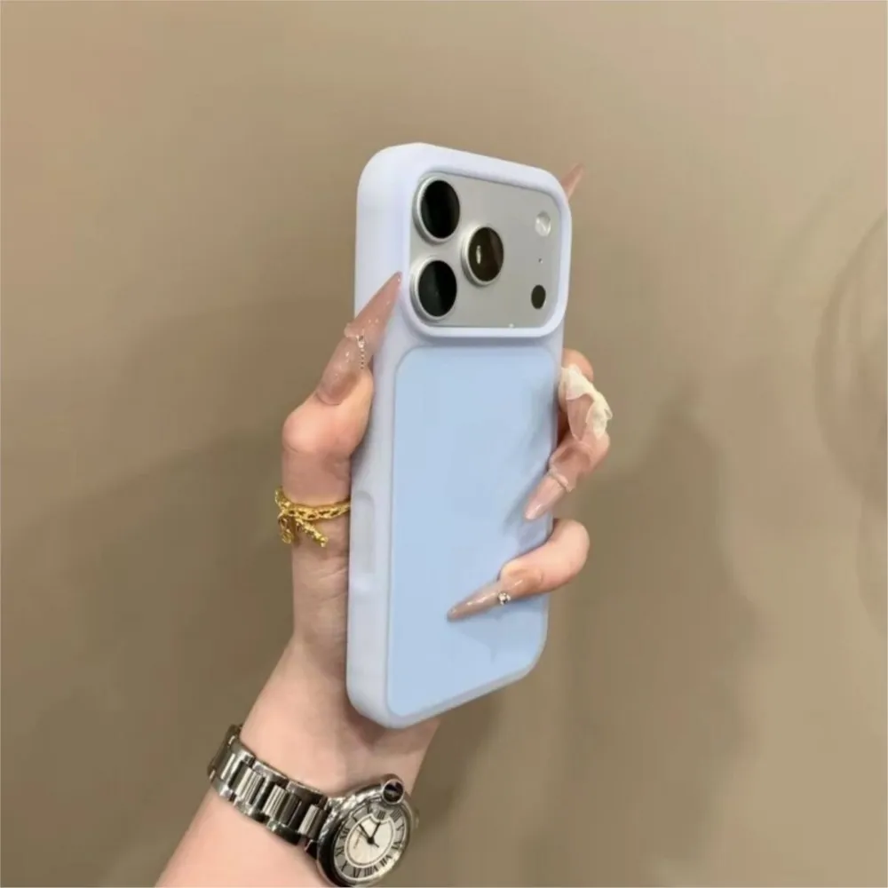 Luxury Cream Jello Sanding Bumper Case For iPhone 17 16 15 Pro Max Shockproof Hard Macaron Colors Matte Simple Official Cover - view 5