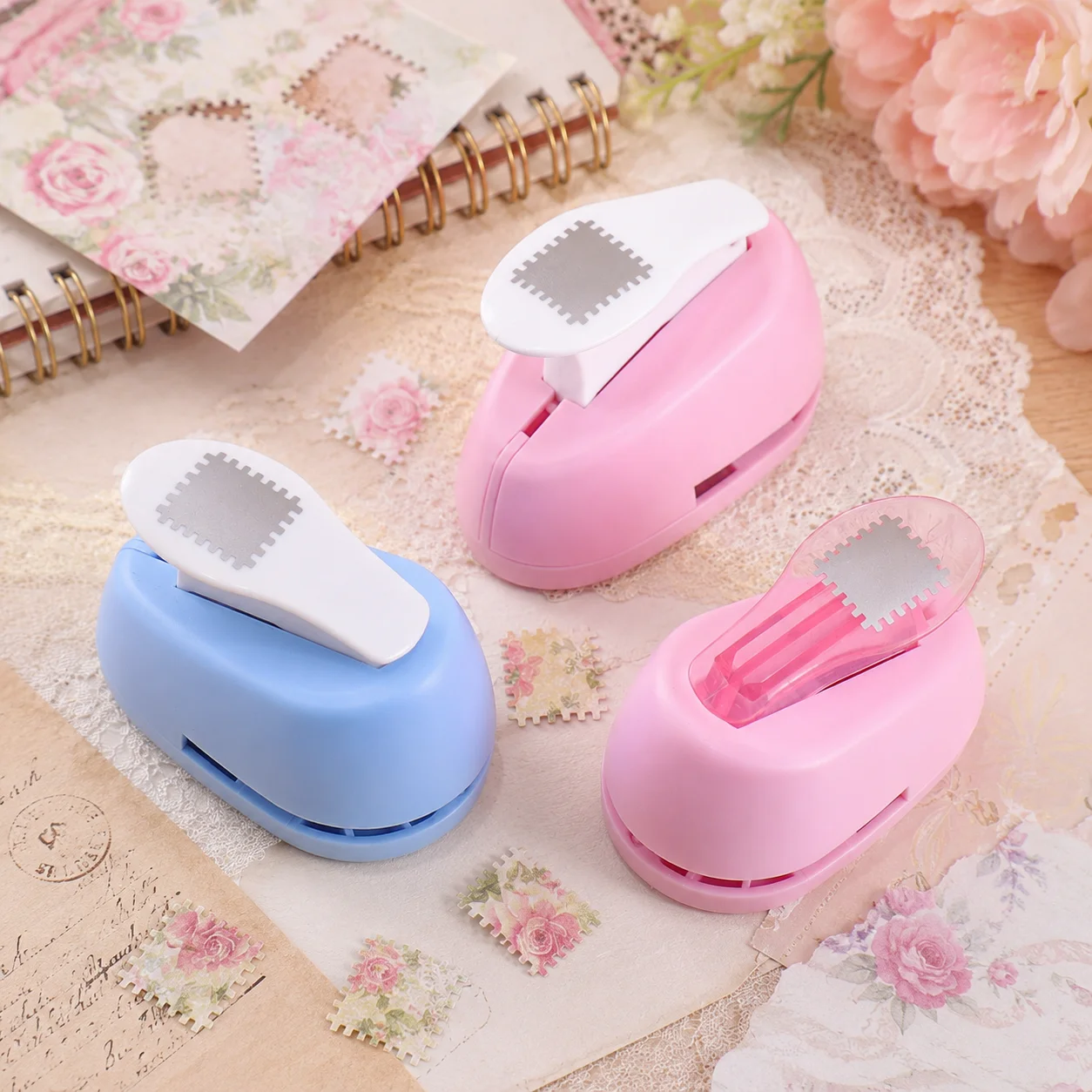 Simple And Portable Stamp Embosser, Lever-style Manual Punch For Easy Use, For Decorating Diaries And Scrapbooks, School Supplie view 5