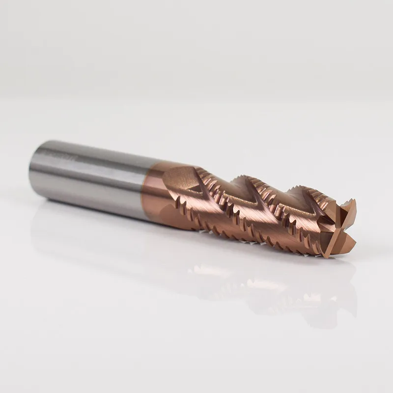 

ZGT Tungsten Steel Milling Cutter Roughing End Mills HRC55 4 Flute Metal Alloy Carbide Roughing Milling Tools 6mm 8mm 10mm 12mm