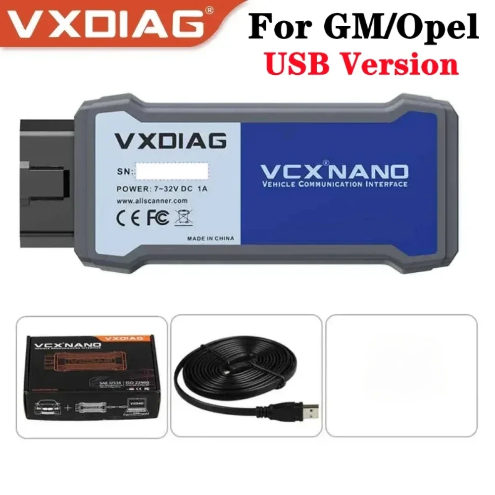 VXDIAG VCX NANO for GM/OPEL/Saab Car Diagnostic Tool USB Version